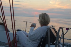 vinn enjoying the sunrise